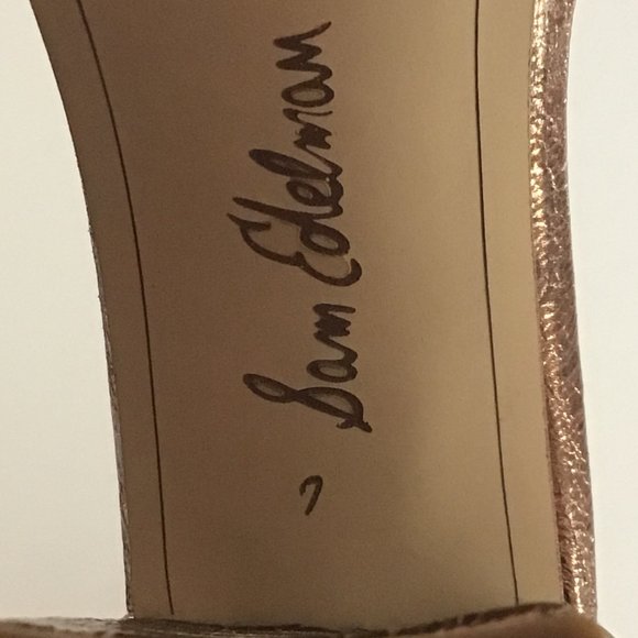 💙 Sam Edelman Leather Heel Sandal - Picture 9 of 13
